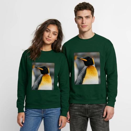 King Penguin Portrait Design - Unisex Crewneck Sweatshirt