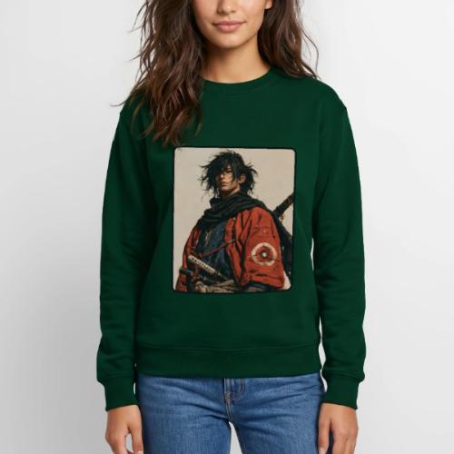 Young Samurai Warrior Portrait - Unisex Crewneck Sweatshirt