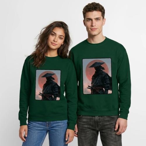 Ninja Warrior Under the Red Sun - Unisex Crewneck Sweatshirt