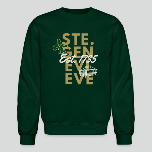Ste. Genevieve Gold/Green - Unisex Crewneck Sweatshirt