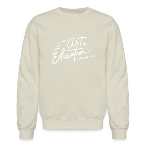 AOEU Handwritten White - Unisex Crewneck Sweatshirt
