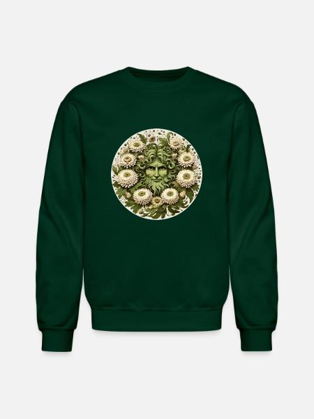 The Greenman - Unisex Crewneck Sweatshirt - forest green