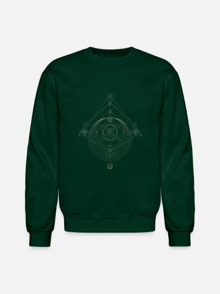 Abstract Dot Design - Unisex Crewneck Sweatshirt - forest green