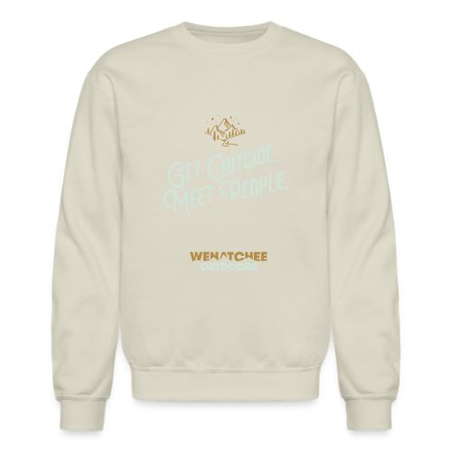 Get Outside. Meet People. 2-Tone, Alternate - Unisex Crewneck Sweatshirt