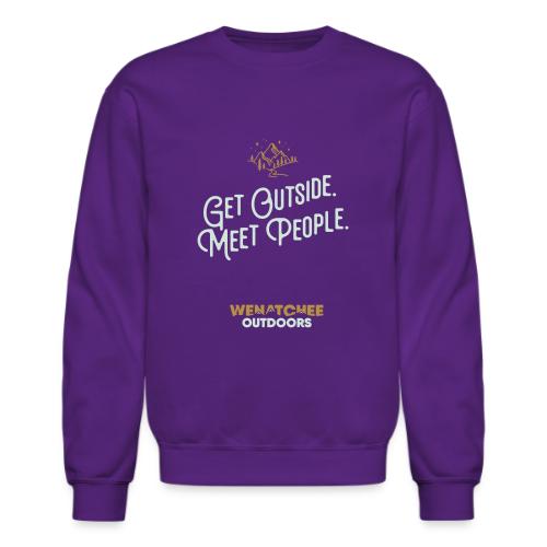 Get Outside. Meet People. 2-Tone, Alternate - Unisex Crewneck Sweatshirt
