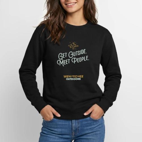 Get Outside. Meet People. 2-Tone, Alternate - Unisex Crewneck Sweatshirt
