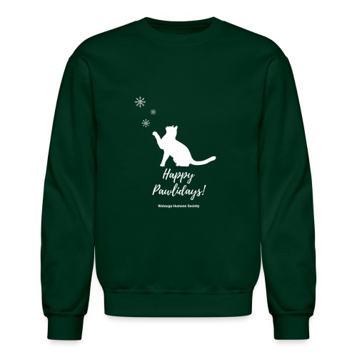 Happy Pawlidays (Cat) - Unisex Crewneck Sweatshirt