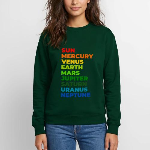 Color the solar system - Unisex Crewneck Sweatshirt