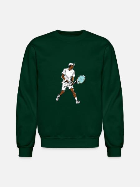 Tennis player - Unisex Crewneck Sweatshirt - forest green