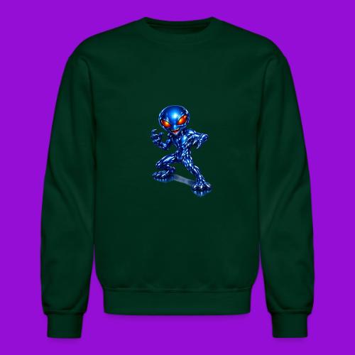 Angry Blue Alien - Unisex Crewneck Sweatshirt