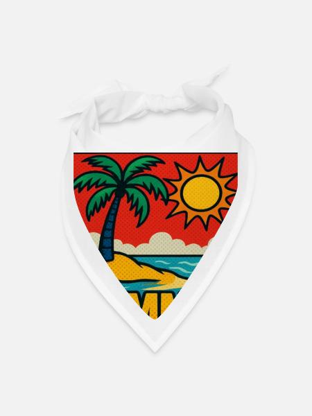Summer Pop Splash - Bandana - white