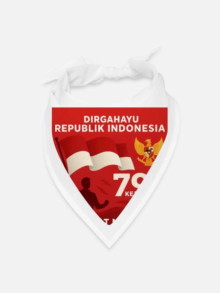 Indonesian Independence Day Celebration - Bandana - white