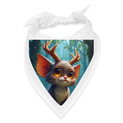 Magical Forest Creature with Deer Horns - Bandana