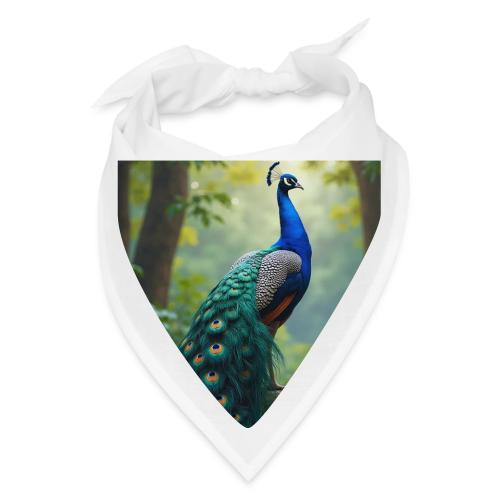 Majestic Peacock in Enchanted Forest - Bandana