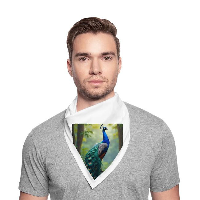 Majestic Peacock in Enchanted Forest