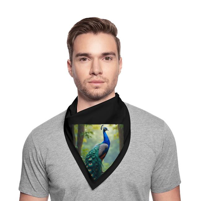 Majestic Peacock in Enchanted Forest