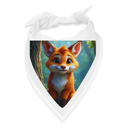 Magical fantasy fox in enchanted forest scene - Bandana