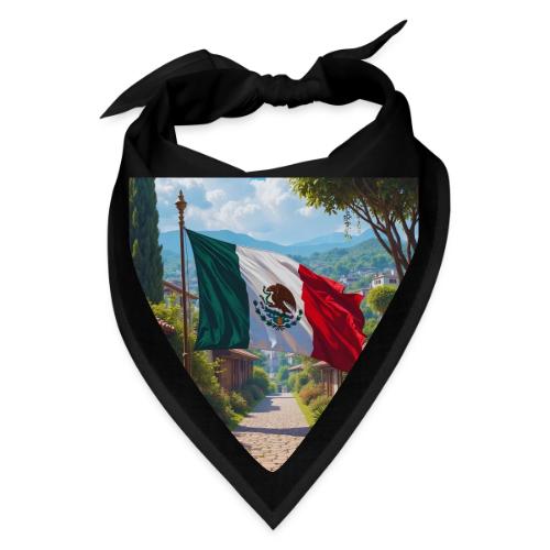 Mexican flag surrounded by nature and magic town - Bandana