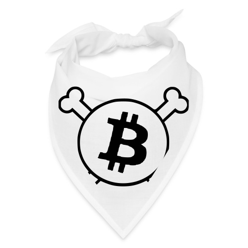 btc pirateflag jolly roger bitcoin pirate flag - Bandana