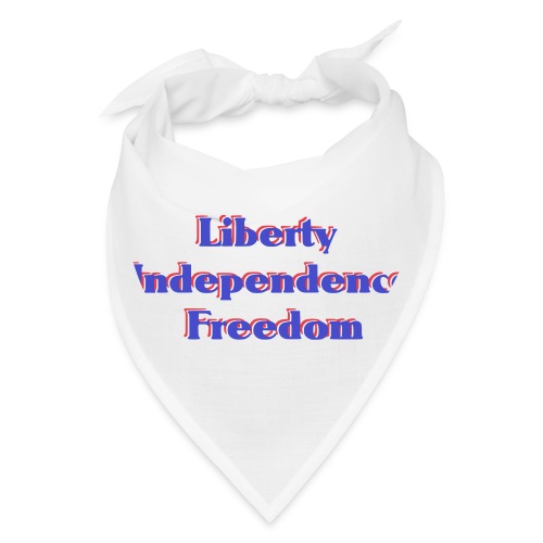 liberty Independence Freedom blue white red - Bandana