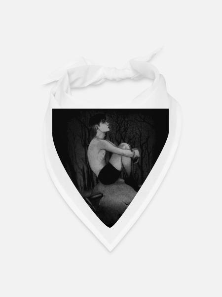 The Forest's Silent Burden - Bandana - white