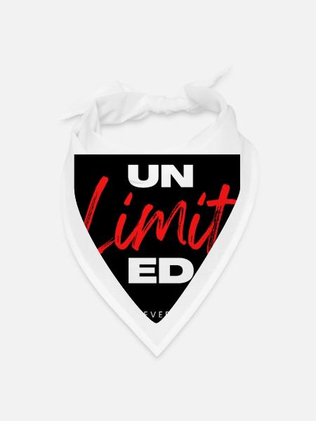 Unlimit Ed Inspirational Motivational Design - Bandana - white - Front