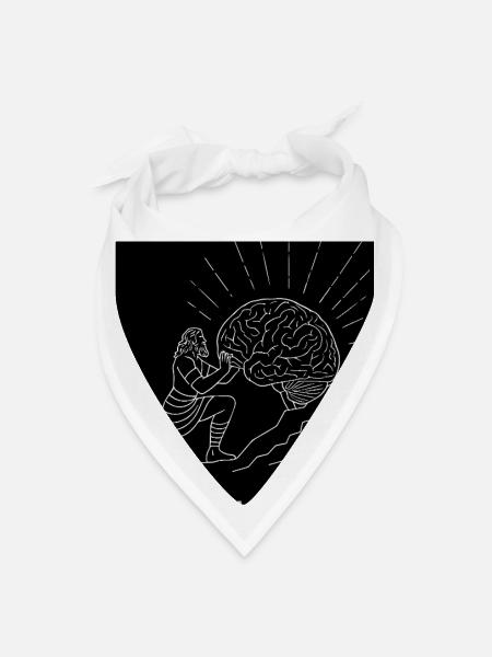 The Functional Melancholic - Bandana - white - Front