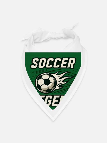 Soccer Legend Flame Ball - Bandana - white