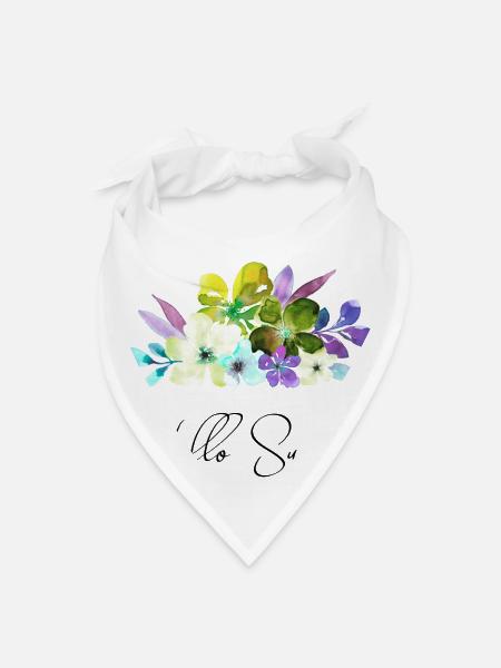Hello Summer Romantic Illustration - Bandana - white