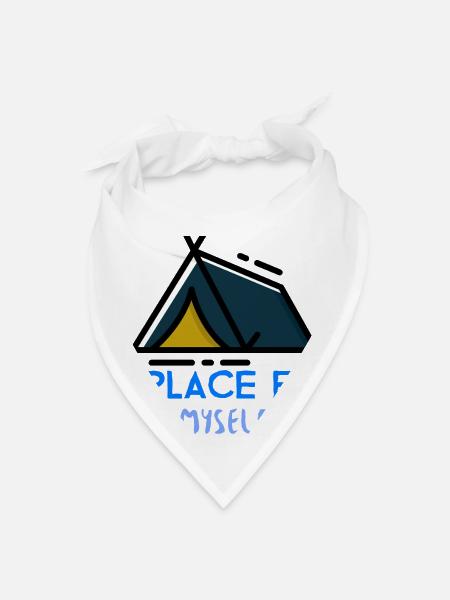A PLACE FOR MYSELF - Bandana - white - Front