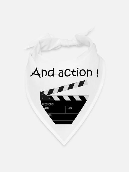 And Action - Bandana - white - Front