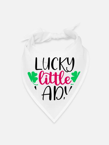 Lucky Little Lady - Bandana - white