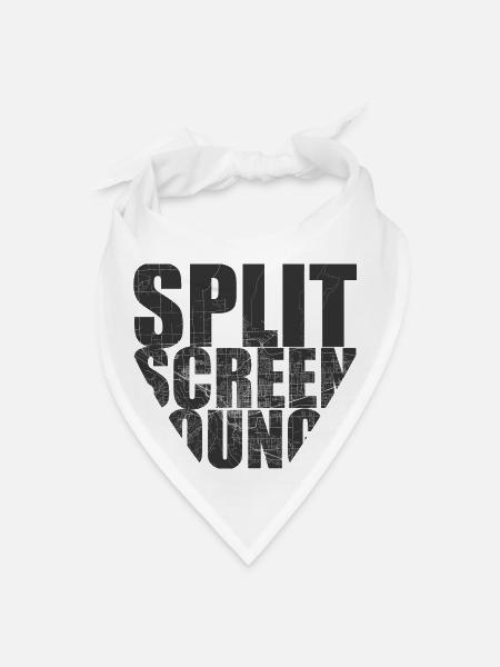 SPLIT SCREEN MAP - Bandana - white - Front