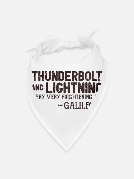 Thunderbolts And Lightning - Bandana - white - Front