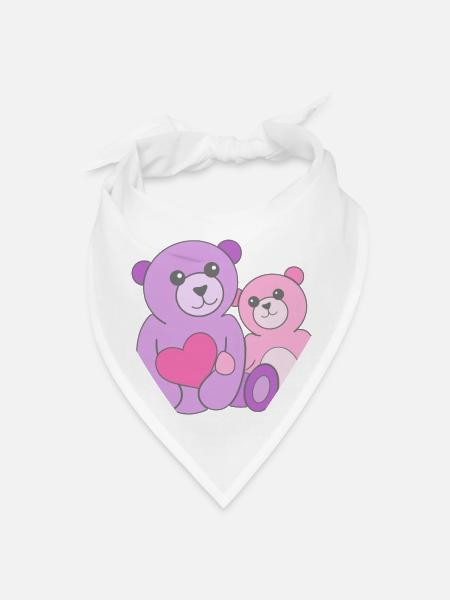 Mom and Ba - Bandana - white