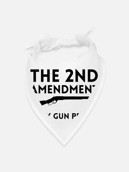 2nd Amendment 70s quote - Bandana - white