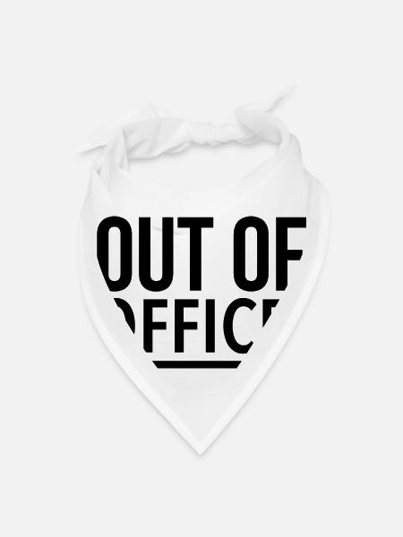 Out of office - Bandana - white