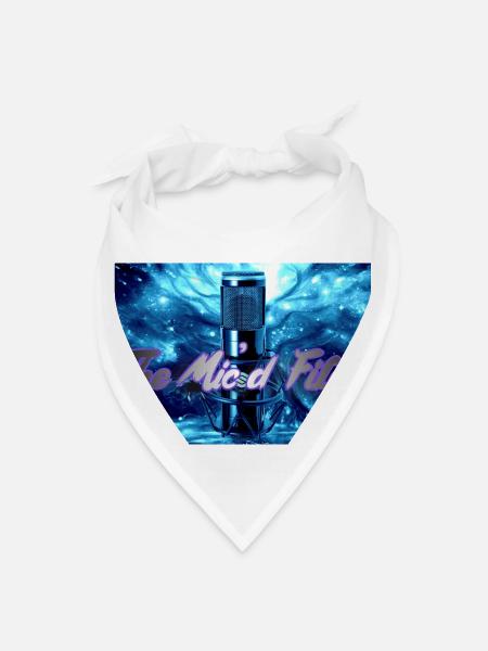 The New Mic Logo - Bandana - white - Front
