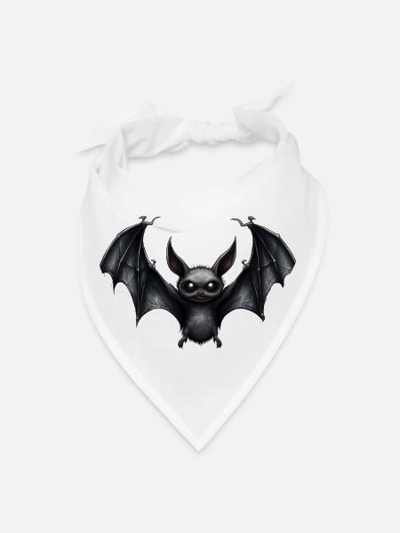"Horror Halloween" T-Shirt Embrace the Terrifying - Bandana - white - Front