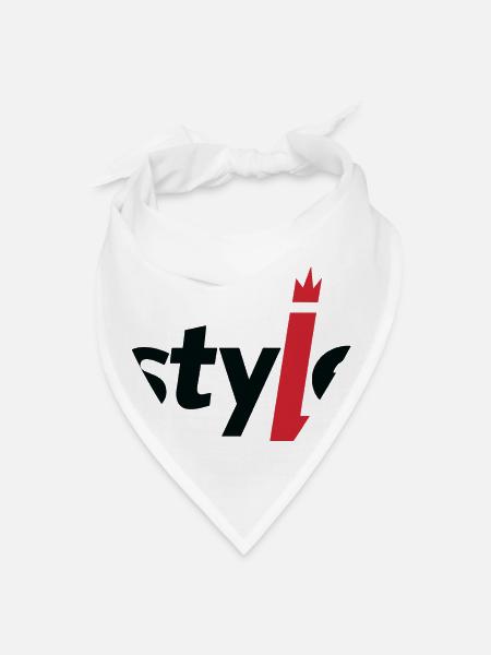 Great Style - Bandana - white - Front