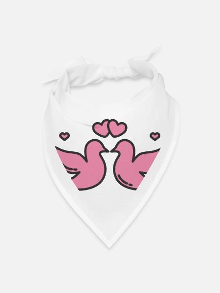 funny valentines - Bandana - white