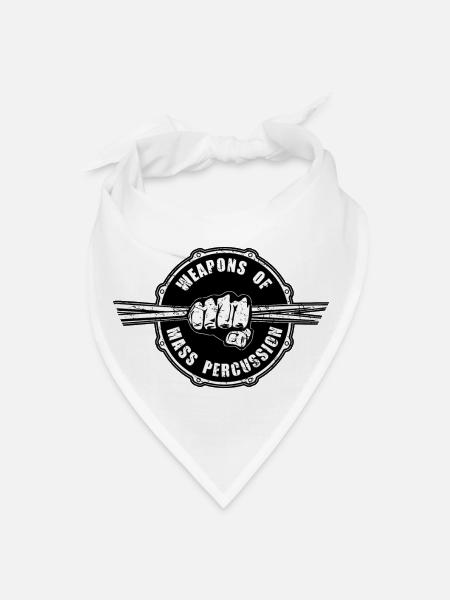Weapons Of Mass Percussion Drummers Drum Stick - Bandana - white - Front