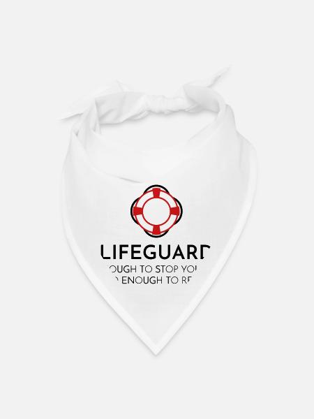 lifeguard - Bandana - white - Front