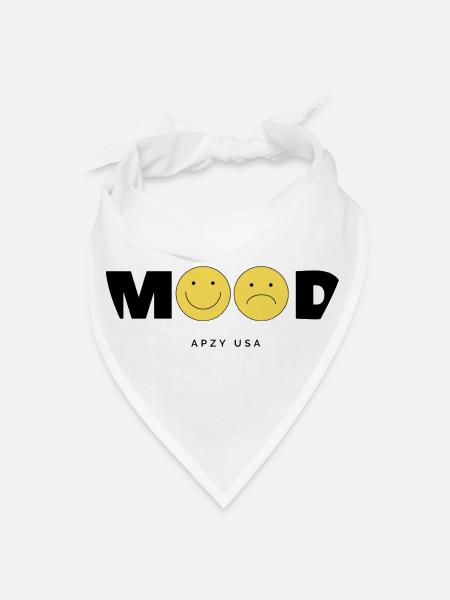 My Mood Design - Bandana - white - Front