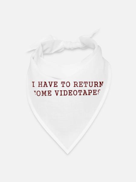 Horror Videotapes - Bandana - white