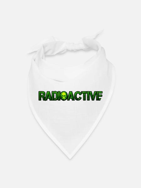 Radioactive symbol - Bandana - white - Front