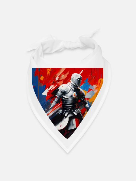 Knight on the Move - Bandana - white