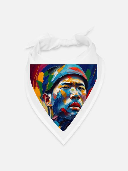 Japanese Man - Bandana - white