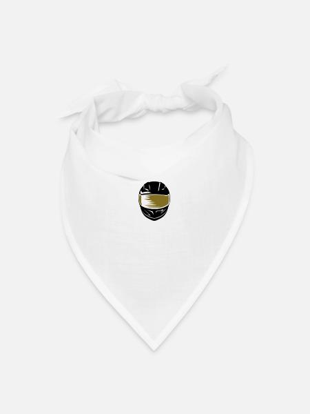Motorcycle Helmet - Bandana - white - Front