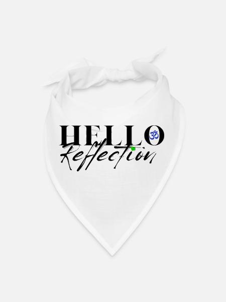 Hello Reflection 2 - Bandana - white